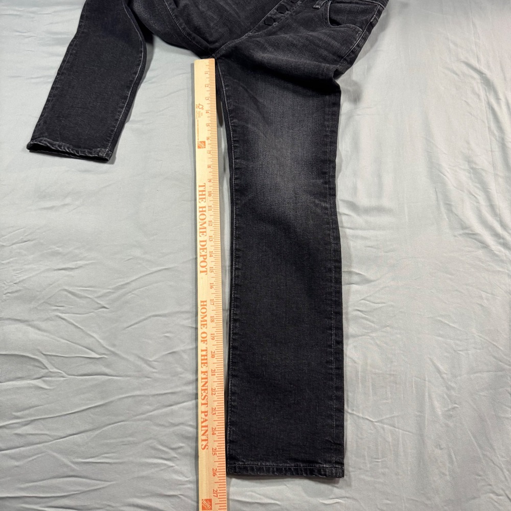AG Adriano Goldschmied The Isabelle Straight Crop Jeans Black Women's 25R - Picture 7 of 10